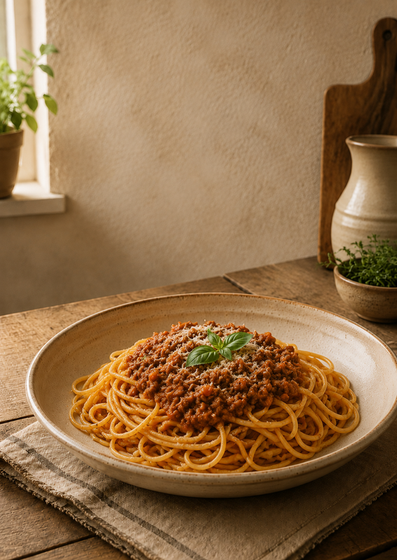 Spaghetti boloñesa